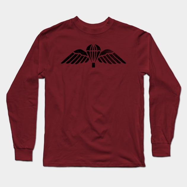 British Paratrooper Wings (distressed) Long Sleeve T-Shirt by TCP